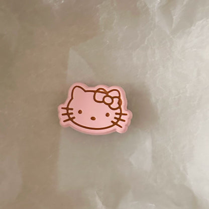 粉色貓咪髮夾