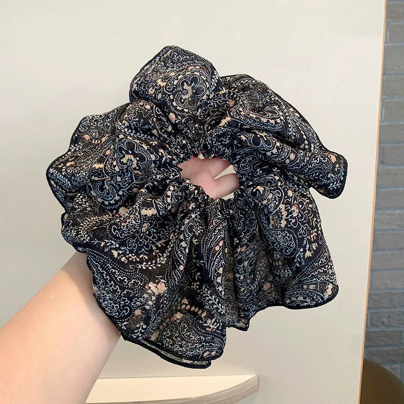 碎花大腸圈簡約髮圈