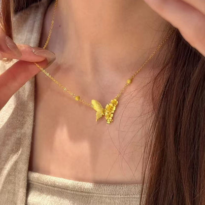 花朵墜飾復古項鍊－細節特寫8｜https://igowo.tw/