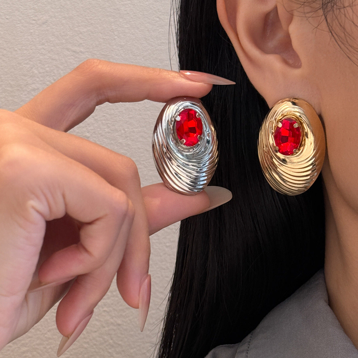橢圓復古飾品－商品主圖｜https://igowo.tw/