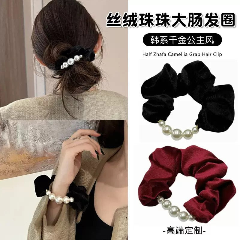 絨面大腸圈髮圈－商品主圖｜https://igowo.tw/