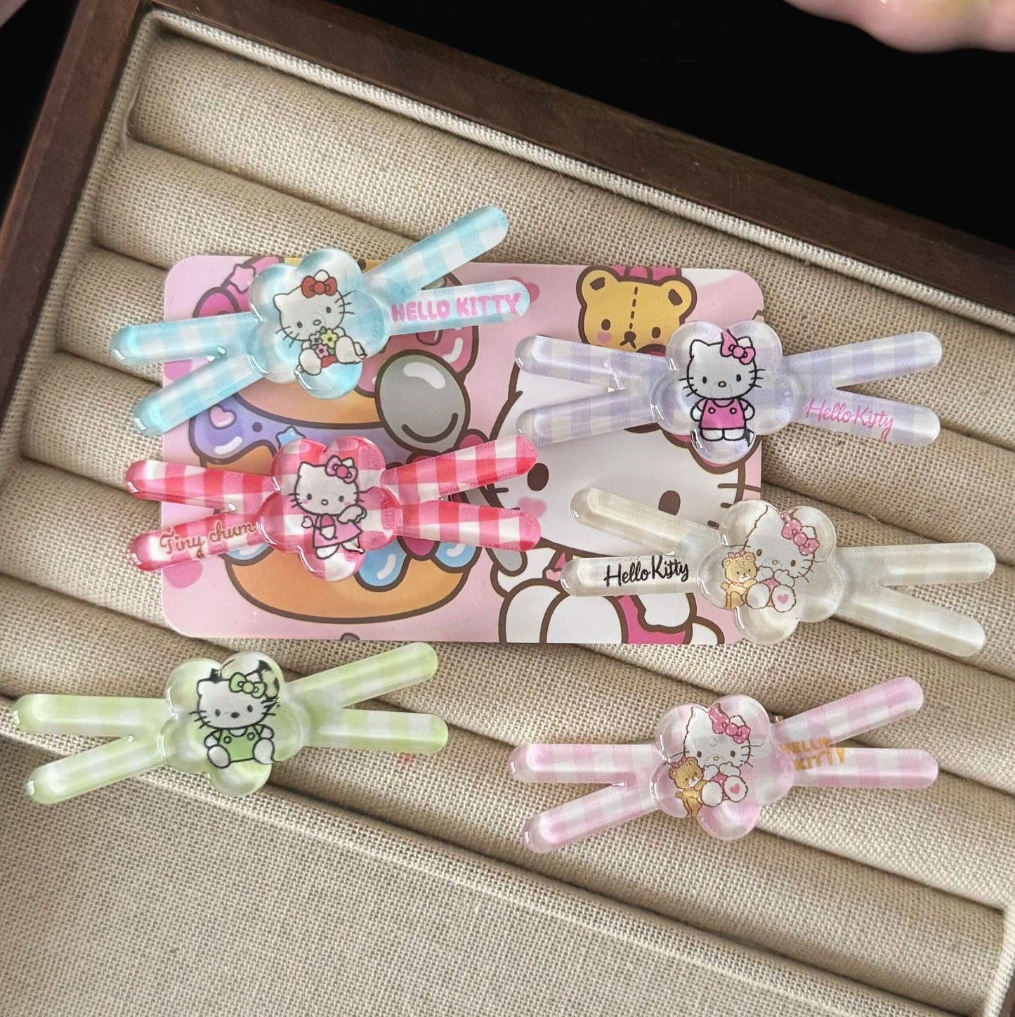 貓咪花朵髮夾－商品主圖｜https://igowo.tw/
