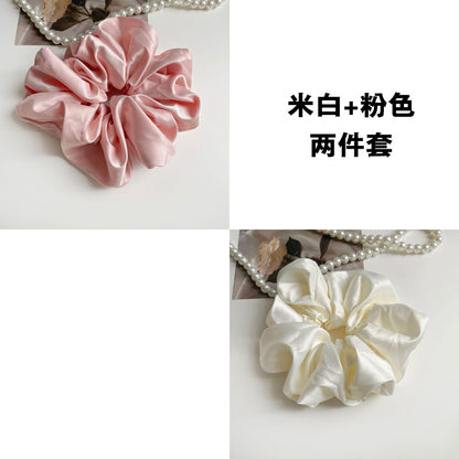 彈力繩大腸圈復古髮圈－細節特寫6｜https://igowo.tw/