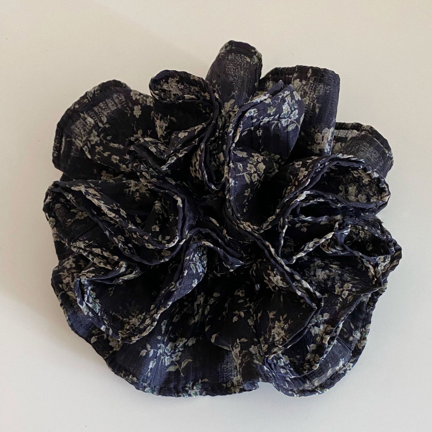 碎花大腸圈復古髮圈