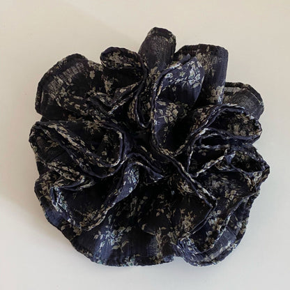 碎花大腸圈復古髮圈