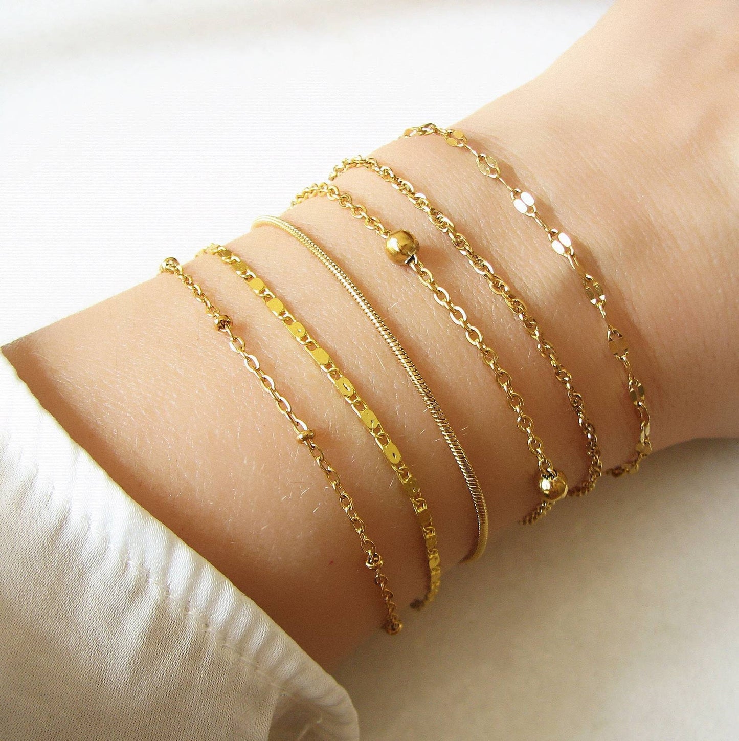 不銹鋼刀片多層手鏈組