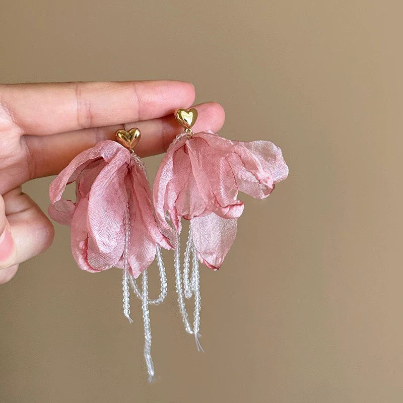 花朵流蘇耳環－細節特寫57｜https://igowo.tw/