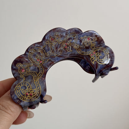 花朵復古鯊魚夾