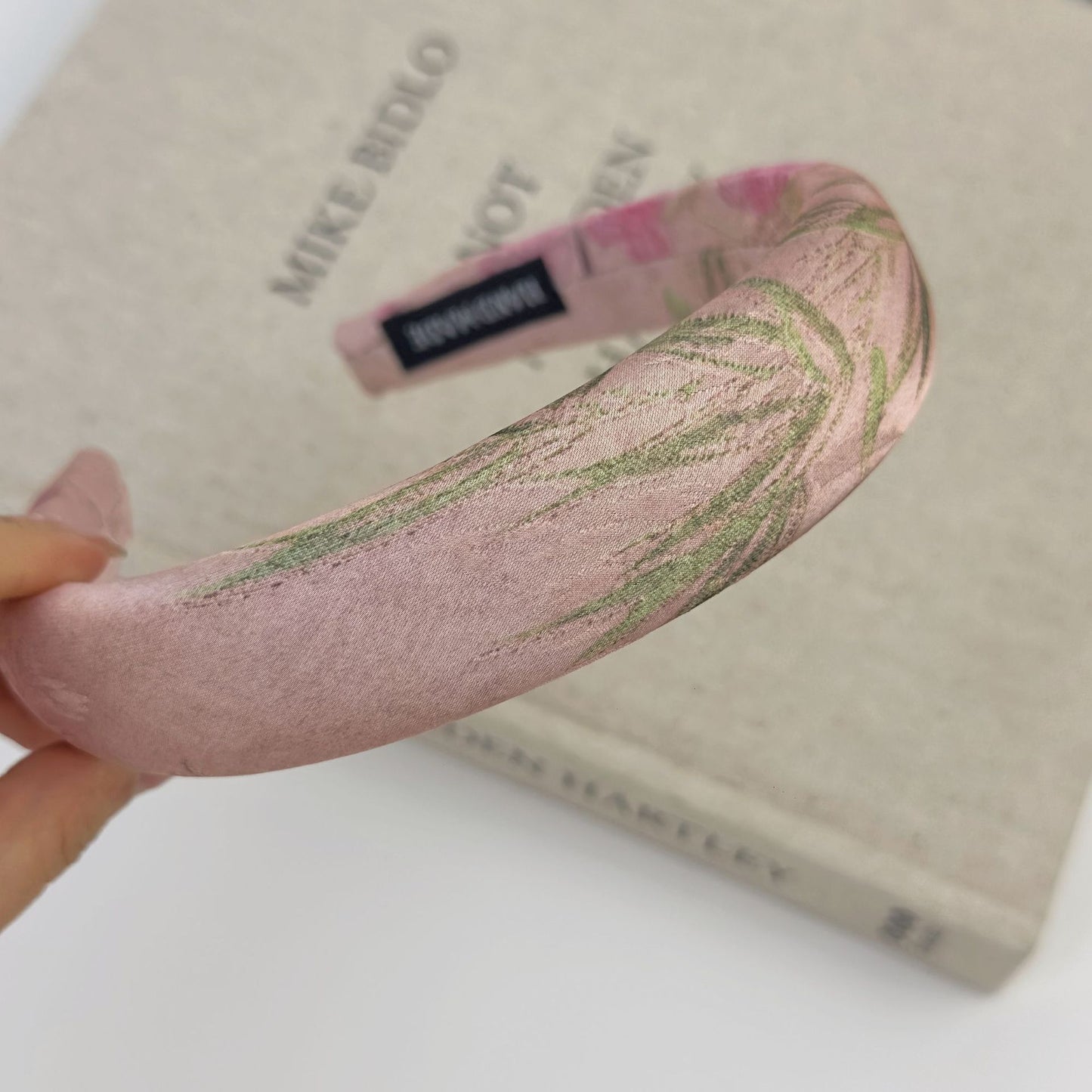 布面花朵刺繡復古髮箍