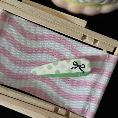 貓咪花朵簡約髮夾