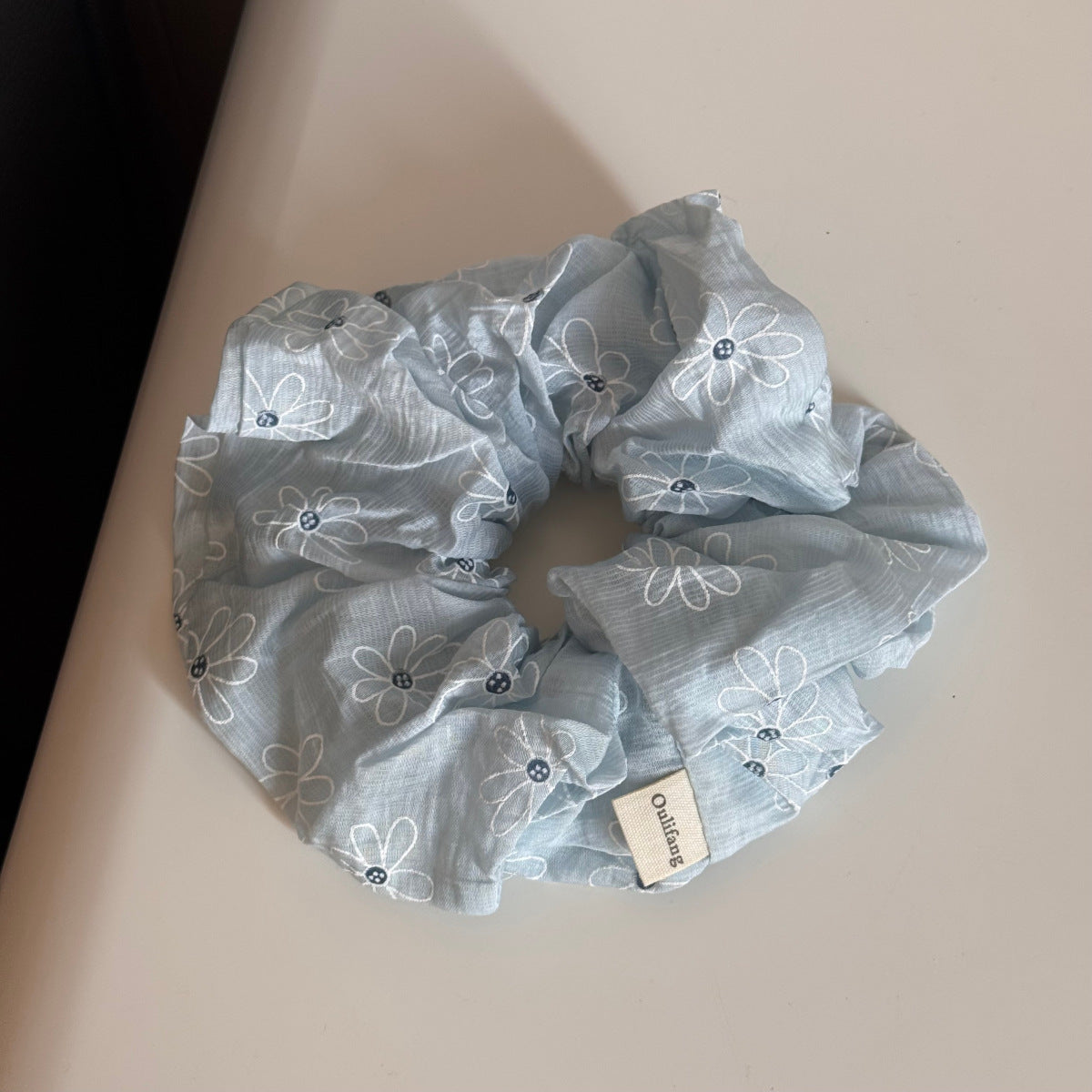 藍色彈力繩雛菊髮圈