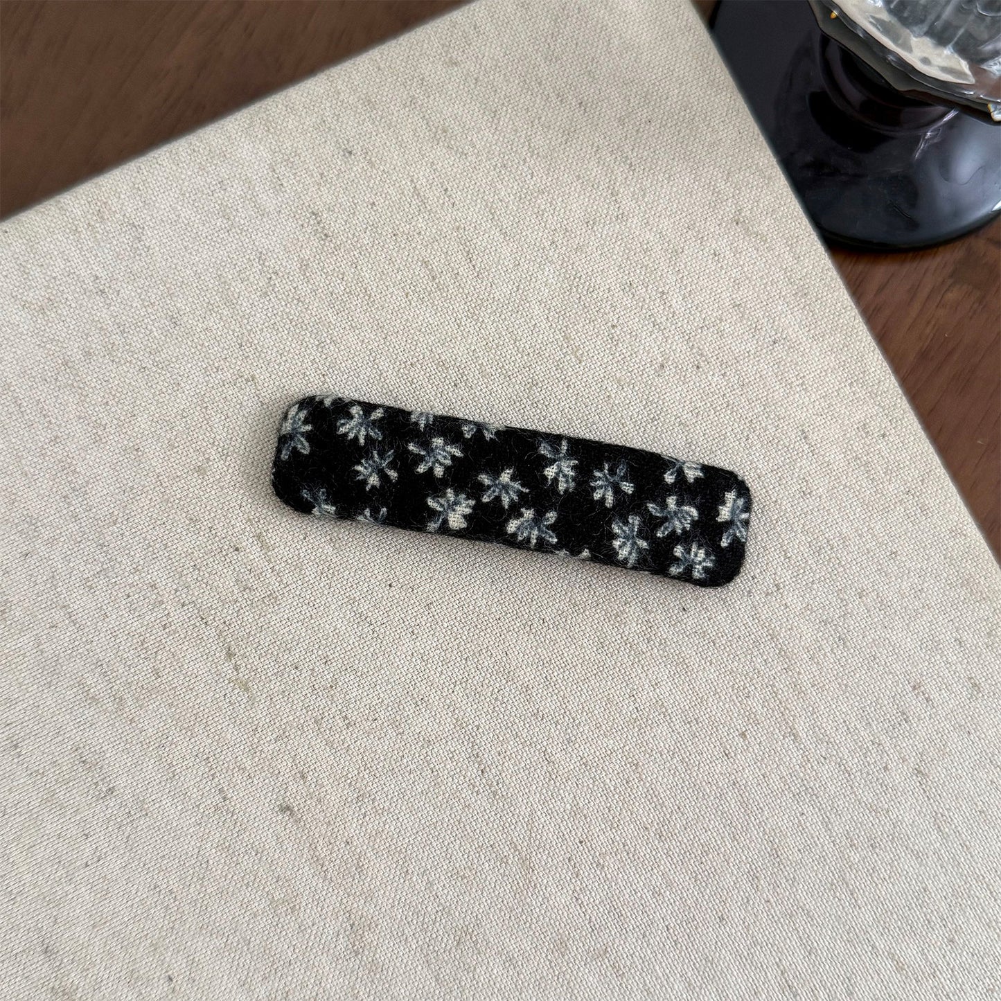 碎花簡約髮夾