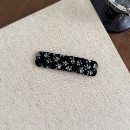 碎花簡約髮夾