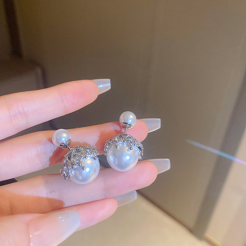 金色珍珠方形流蘇耳環－細節特寫7｜https://igowo.tw/