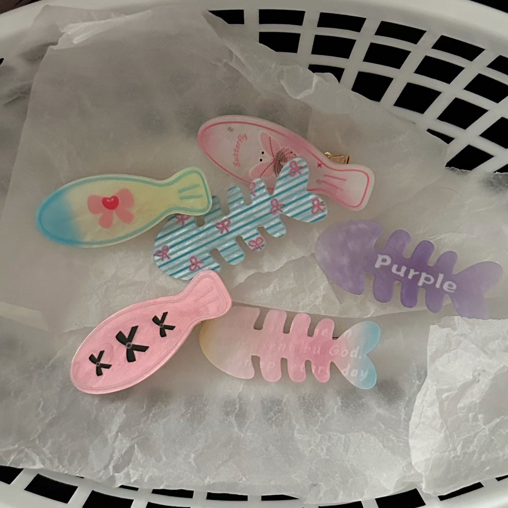 漸層粉色髮夾－商品主圖｜https://igowo.tw/