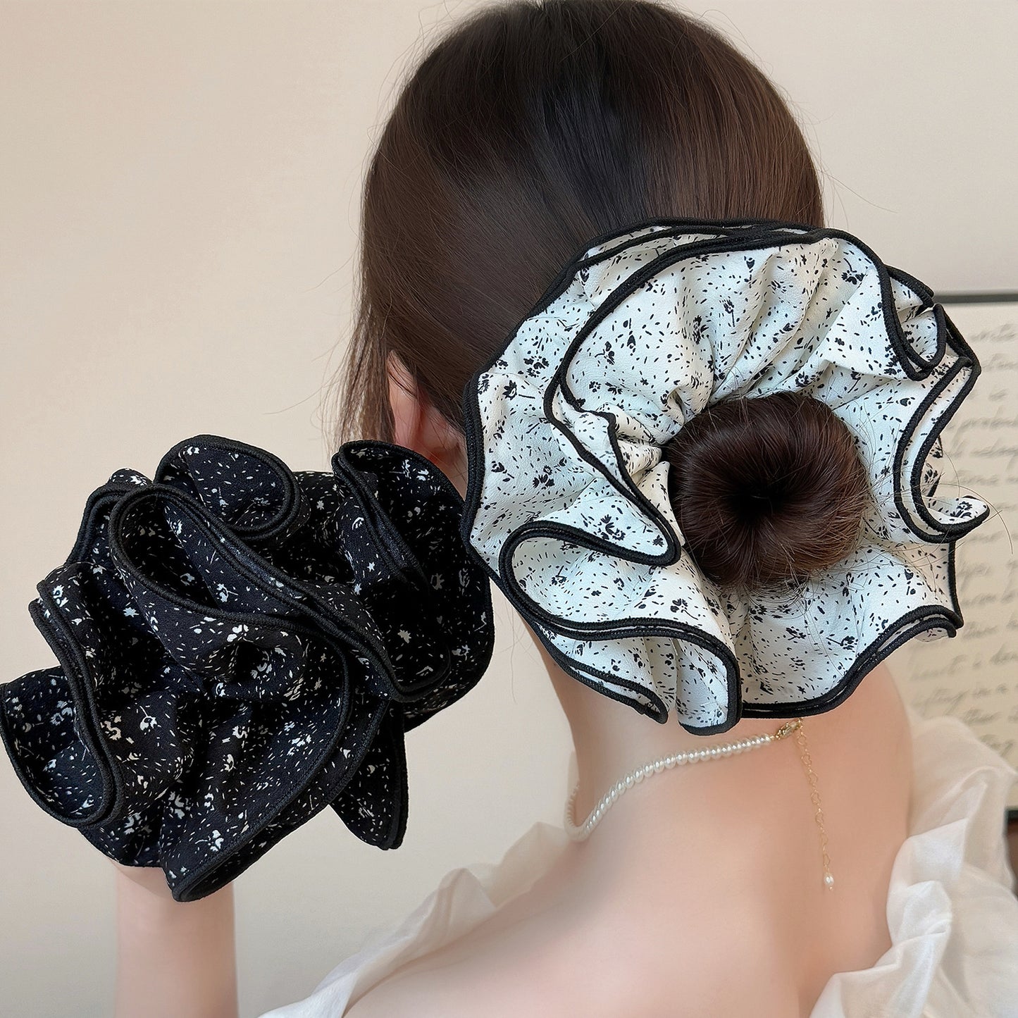 碎花大腸圈簡約髮圈－商品主圖｜https://igowo.tw/
