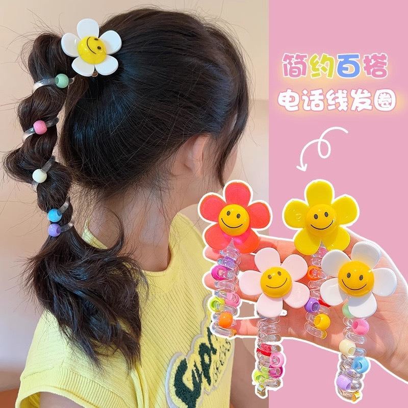 彈力繩太陽花髮圈－商品主圖｜https://igowo.tw/