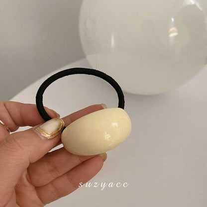 黑色壓克力簡約髮圈