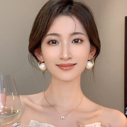 S925珍珠復古耳環－金款細節｜https://igowo.tw/