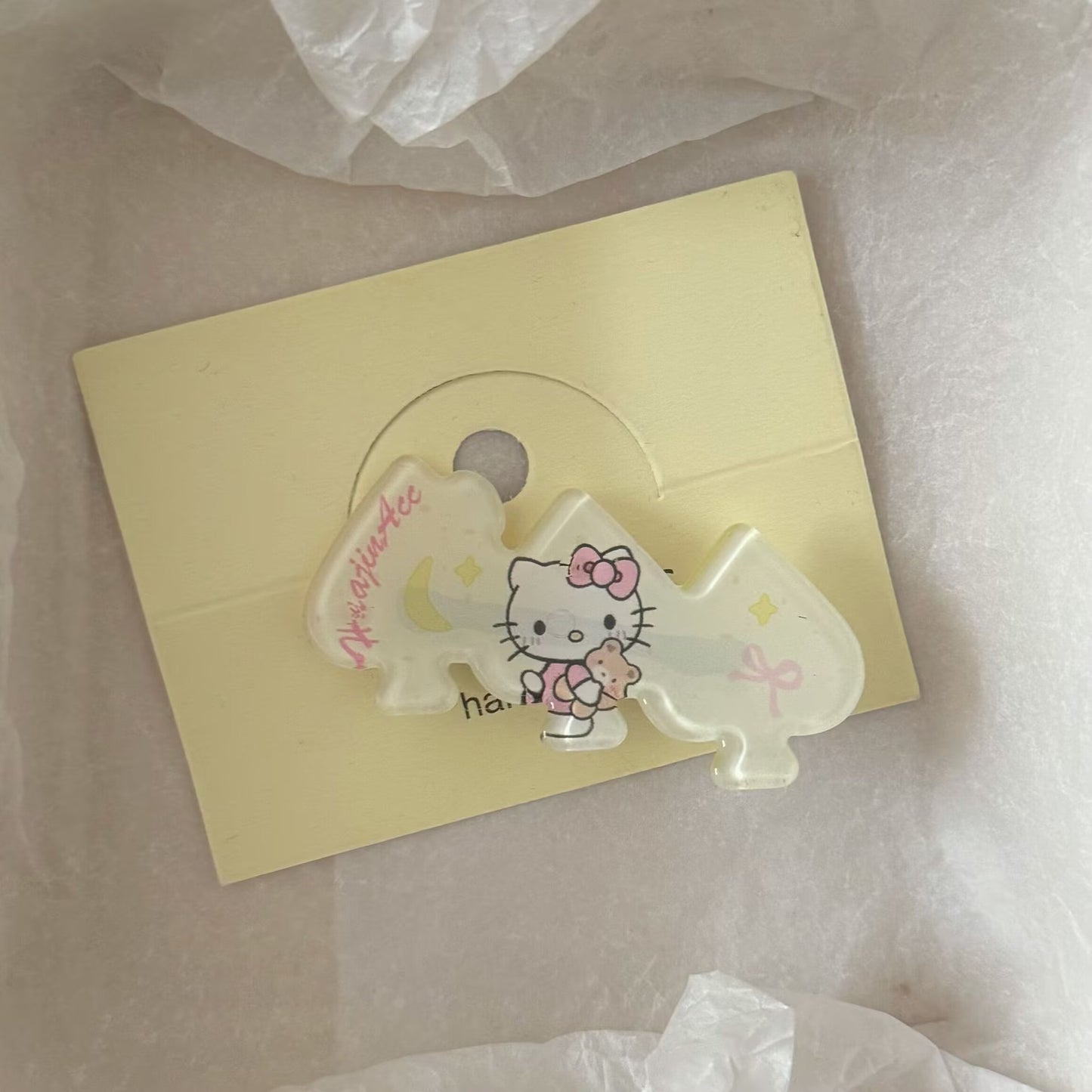 貓咪水果髮夾－紫色貓咪髮夾款細節1｜https://igowo.tw/