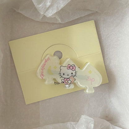 貓咪水果髮夾－紫色貓咪髮夾款細節1｜https://igowo.tw/