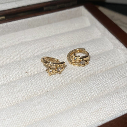 金色金屬簡約耳環－95#耳扣-金色款細節70｜https://igowo.tw/