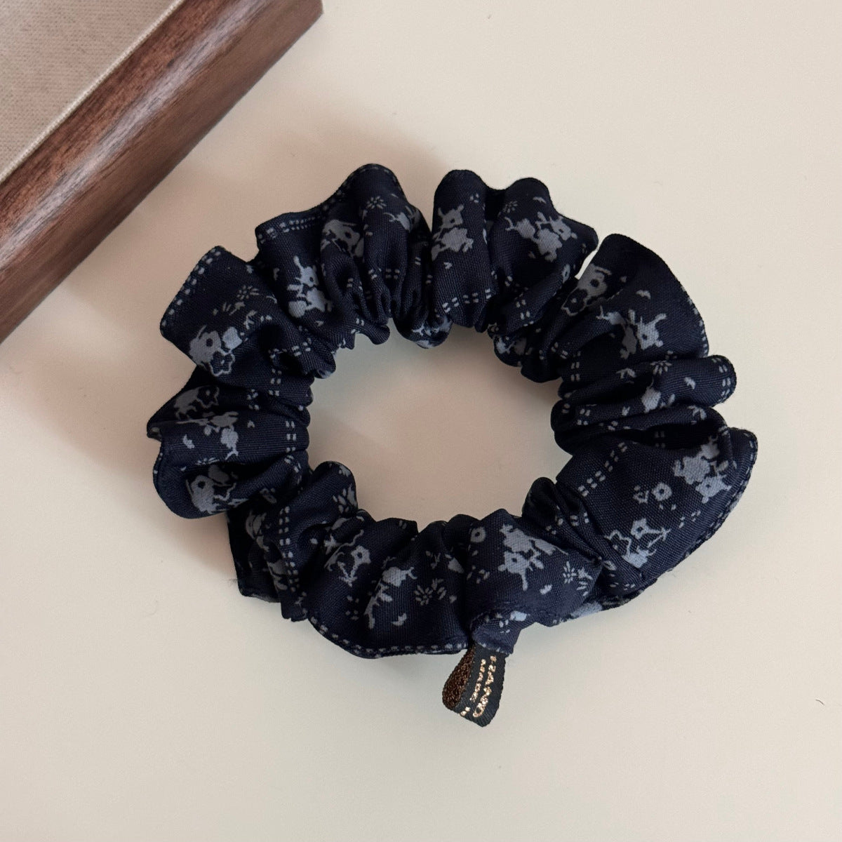格紋碎花復古髮圈