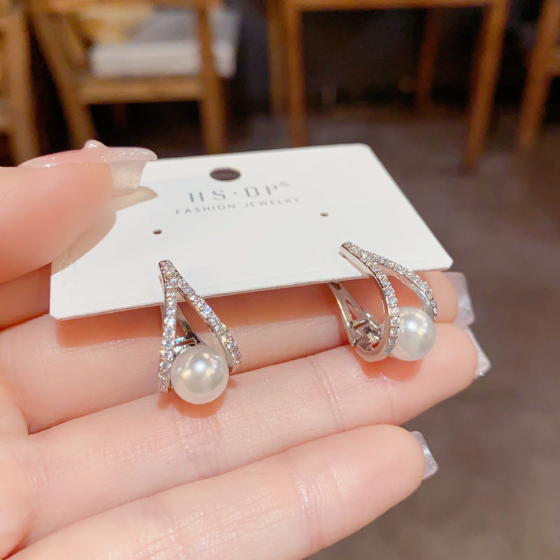 金色幾何電鍍簡約耳扣