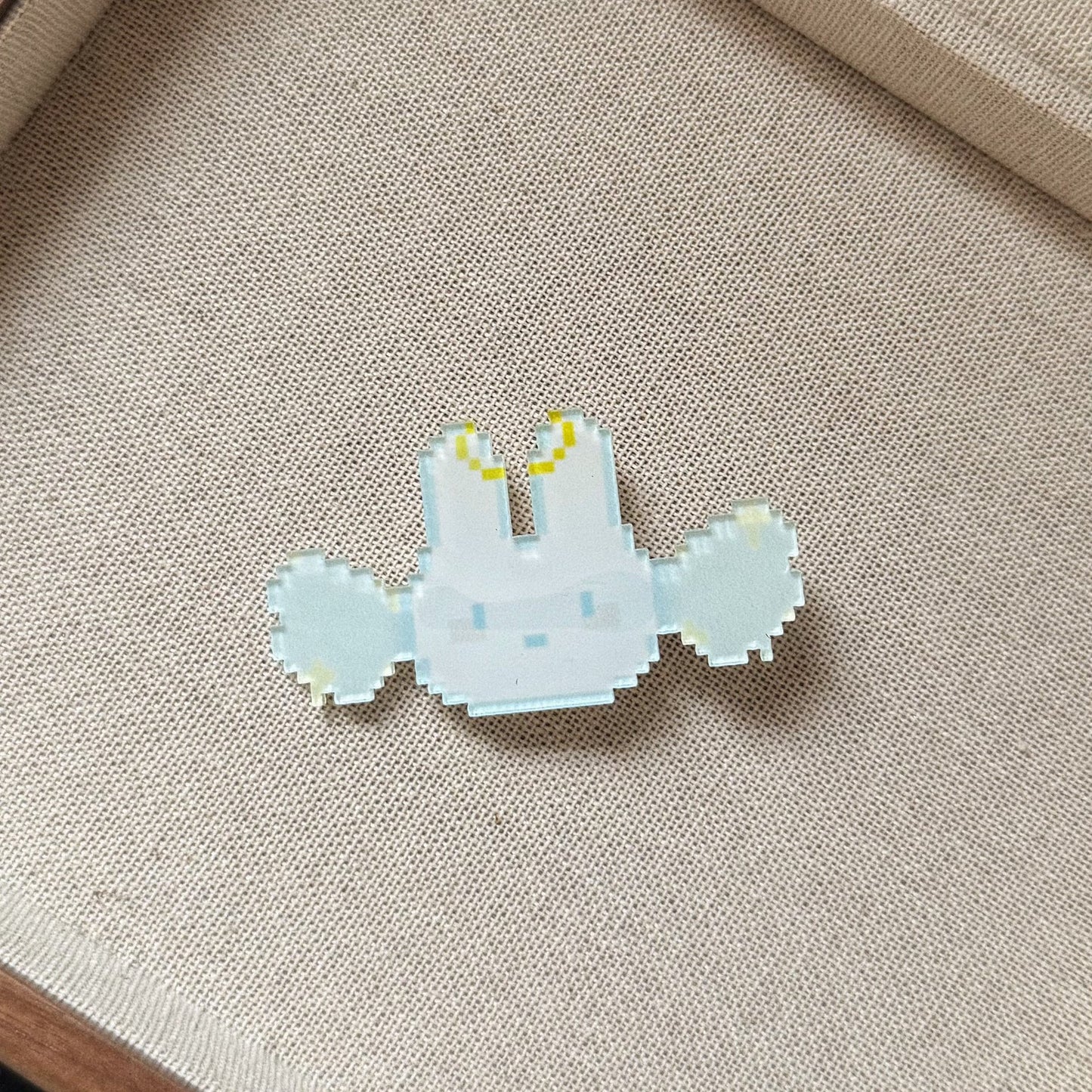 藍色兔子翅膀髮夾
