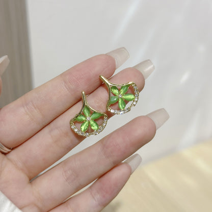 蝴蝶結花朵耳環－細節特寫52｜https://igowo.tw/