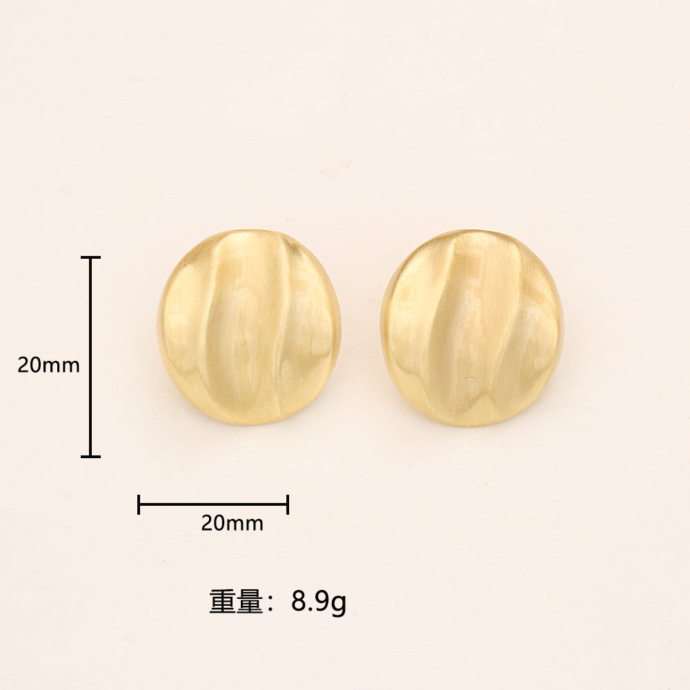 S925橢圓簡約耳釘－第二視角實拍｜https://igowo.tw/
