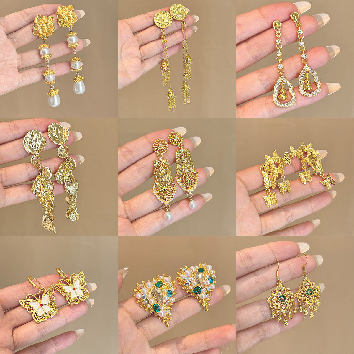 金色銀針復古簡約飾品－商品主圖｜https://igowo.tw/
