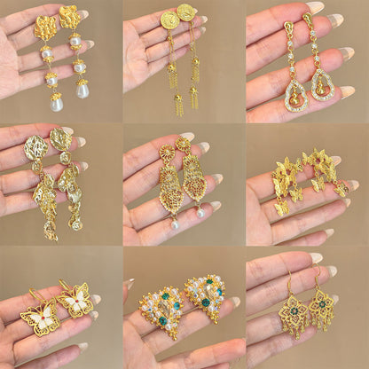 金色銀針復古簡約飾品－商品主圖｜https://igowo.tw/