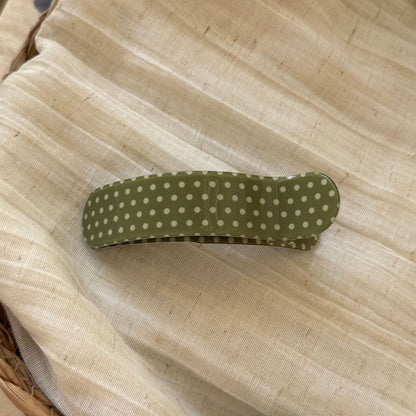 格紋波點髮夾