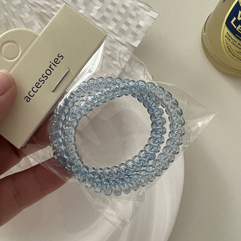 簡約經典髮圈－米黃款細節｜https://igowo.tw/