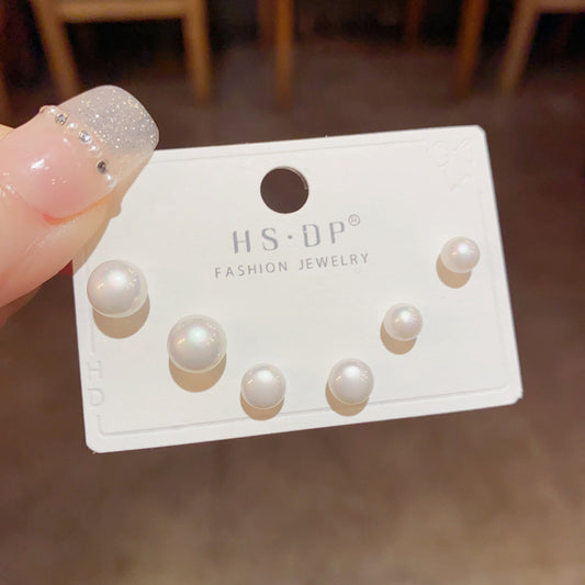 S925小巧耳釘三件組－商品主圖｜https://igowo.tw/