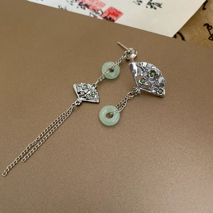 竹節流蘇復古耳環－細節特寫14｜https://igowo.tw/