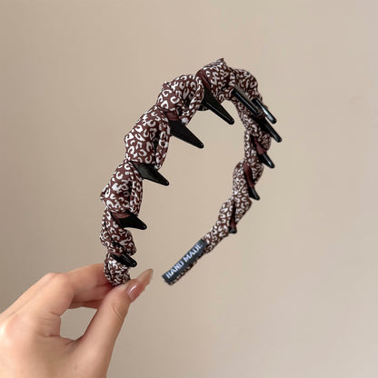 豹紋簡約髮箍