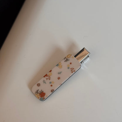 醋酸板材碎花髮夾－細節特寫4｜https://igowo.tw/