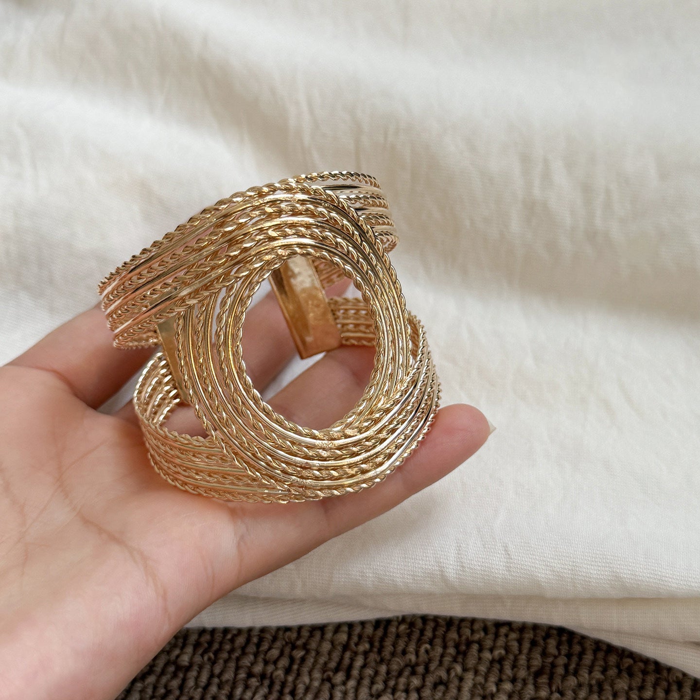 美拉德樹脂手鐲中古vintage風復古手環輕奢高級感配飾小眾手飾女