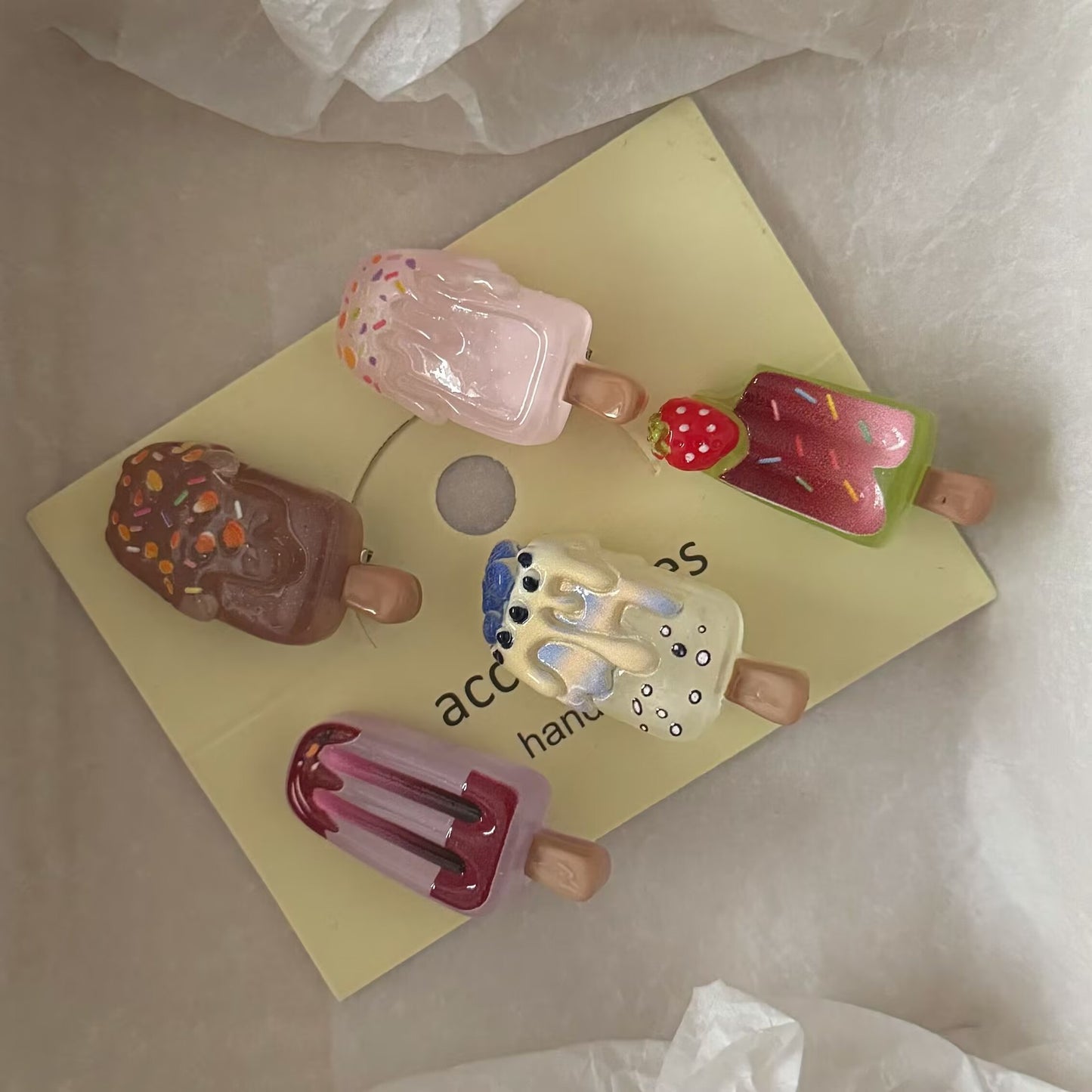 棕色簡約髮夾－商品主圖｜https://igowo.tw/