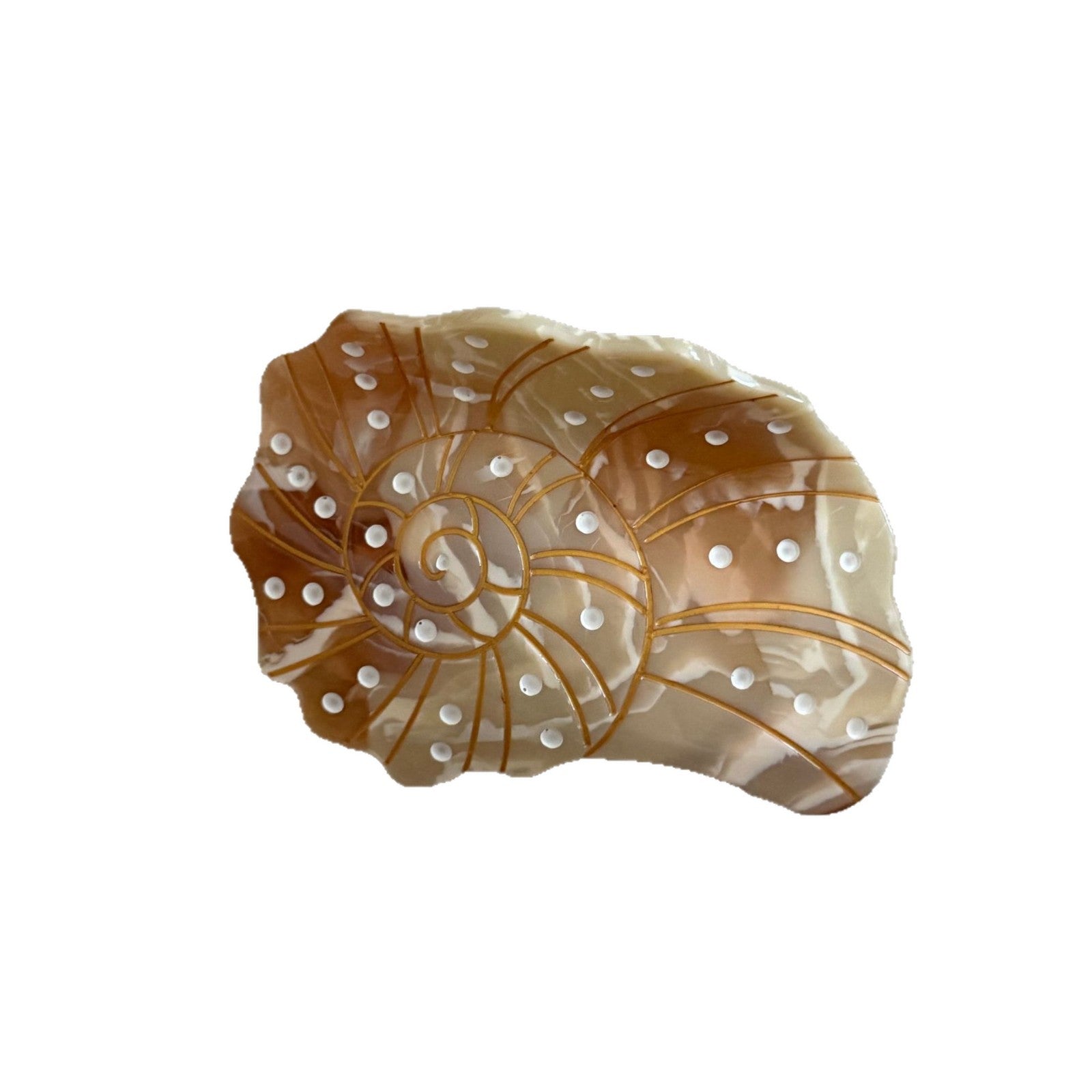 醋酸板材鯊魚夾－綠色款細節｜https://igowo.tw/