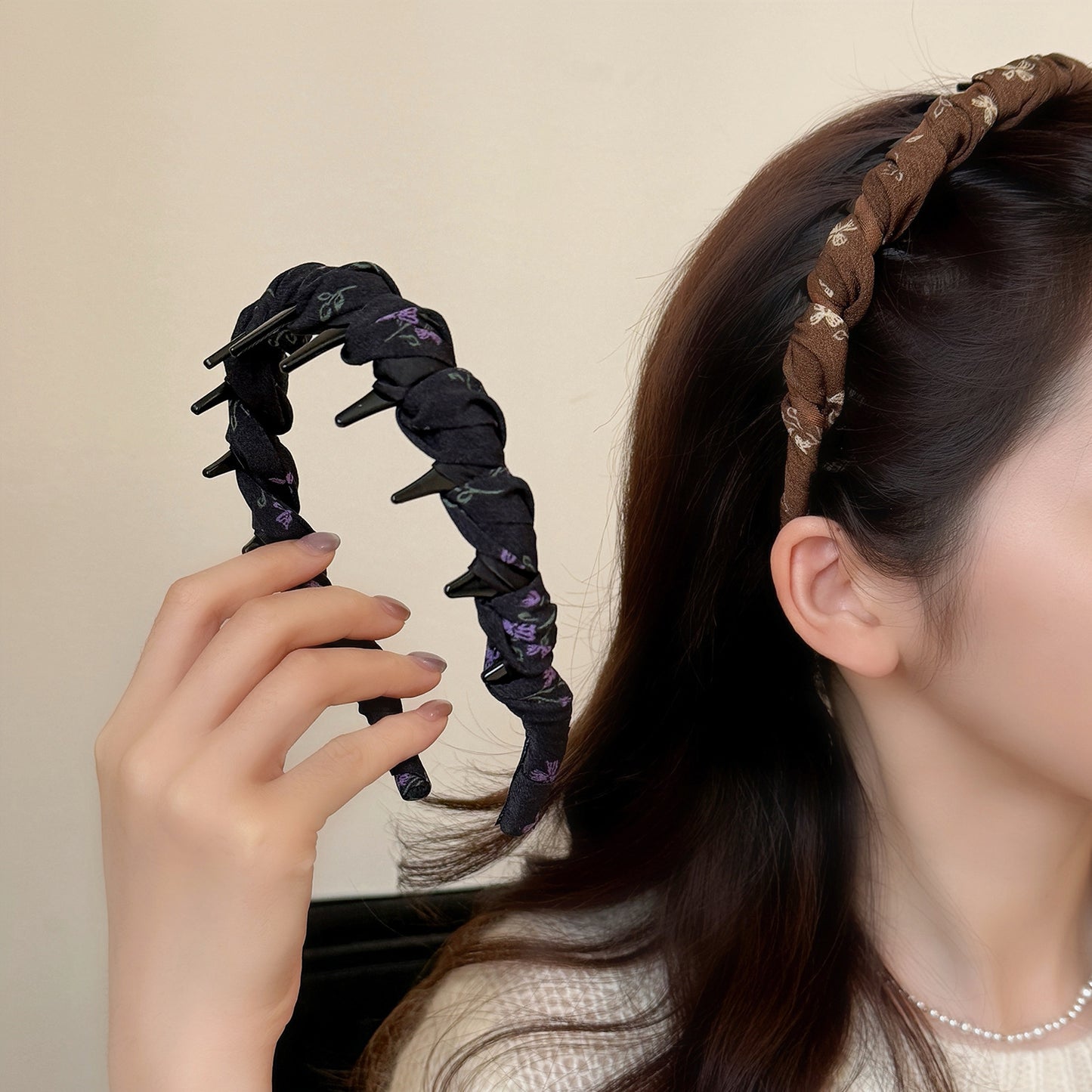 編織纏繞髮箍－商品主圖｜https://igowo.tw/
