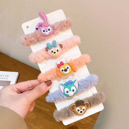 絨面卡通髮圈－商品主圖｜https://igowo.tw/
