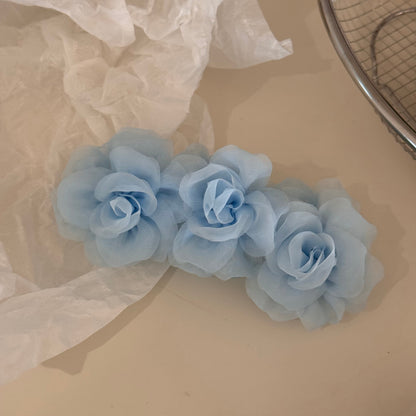 布面花朵髮夾
