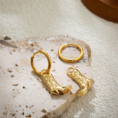 金色復古簡約耳扣－商品主圖｜https://igowo.tw/
