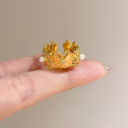 鋯石星星拉絲復古戒指－細節特寫60｜https://igowo.tw/