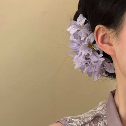搖曳生姿~花朵發夾超仙小眾高級感側邊夾夏日甜美氣質設計感發飾