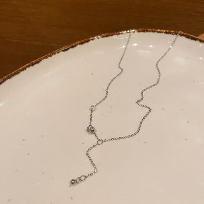 珍珠簡約項鍊－細節特寫4｜https://igowo.tw/