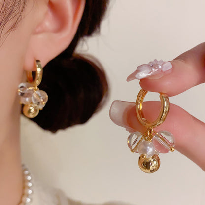 金屬流蘇簡約耳扣－商品主圖｜https://igowo.tw/